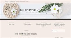 Desktop Screenshot of believingthomas.org
